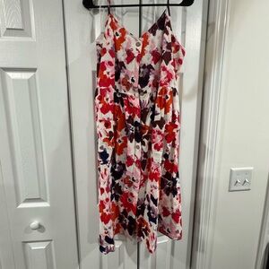 🩵2 for $20 SALE🩵 One Clothing Floral Midi Dress - Red, Pink, Purple